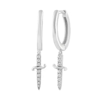 Dagger Diamond Earring (14K)
