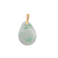 Longevity Peach Jadeite Pendant (14K)