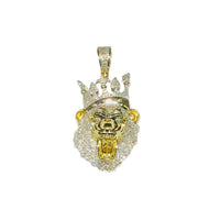 Lion King Head Diamond Pendant (10K)