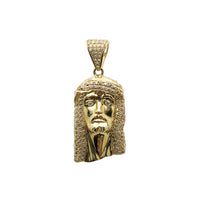 Zirconia Jesus Head Pendant (14K)