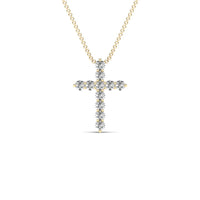 Diamond Cross Pendant (14K)