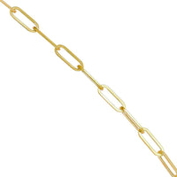 Paper Clip Solid Bracelet (14K).