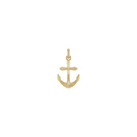 Anchor 3D Pendant (14K) front - Popular Jewelry - New York