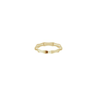 Bamboo Ring (14K) front - Popular Jewelry - New York