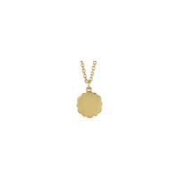 Bee Medallion Necklace (14K) back - Popular Jewelry - New York