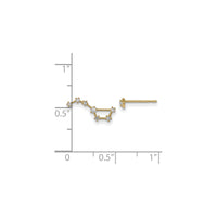 Big Dipper Constellation Stud Earrings (14K) scale - Popular Jewelry - New York