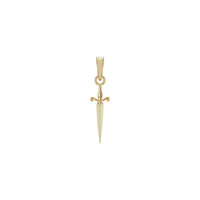 Dagger Pendant (14K) front - Popular Jewelry - New York