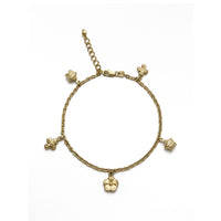 Flowers and Stars Charm Bracelet (14K) Popular Jewelry - New York