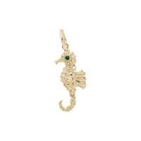 Green-Eyed Seahorse Pendant