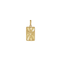 Guidance Rectangle Pendant (14K) front - Popular Jewelry - New York