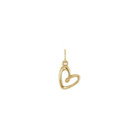 Heart Drawing Pendant (14K) front - Popular Jewelry - New York