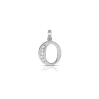 Icy Initial Letter Pendant (Silver)