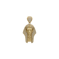 Pharaoh Face CZ Pendant (14K)