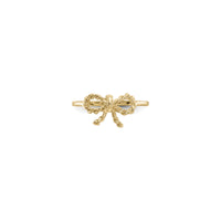 Rope Knot Ring (14K) front - Popular Jewelry - New York
