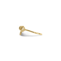 Rope Knot Ring (14K) side - Popular Jewelry - New York
