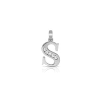 Icy Initial Letter Pendant (Silver)