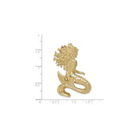 Satin Mermaid Pendant (14K) scale - Popular Jewelry - New York