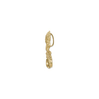 Satin Mermaid Pendant (14K) side - Popular Jewelry - New York