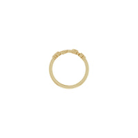 Three Flowers Stackable Ring (14K) setting - Popular Jewelry - New York