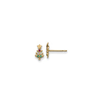 Tiny Christmas Tree Stud Earrings (14K) main - Popular Jewelry - New York