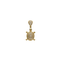 Turtle with CZ Accented Shell Pendant (14K) Popular Jewelry - New York
