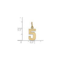 Varsity Number 5 Pendant (14K) scale - Popular Jewelry - New York