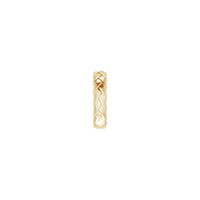 Woven-Design Ring (14K) side - Popular Jewelry - New York