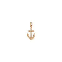 Anchor 3D Pendant (Rose 14K) diagonal - Popular Jewelry - New York