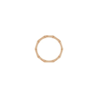 Bamboo Ring (Rose 14K) setting - Popular Jewelry - New York