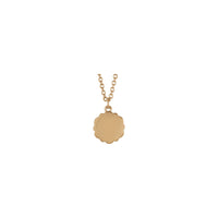 Bee Medallion Necklace (Rose 14K) back - Popular Jewelry - New York