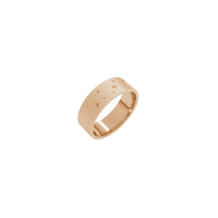 Celestial Band with Sand Blast Finish Ring (Rose 14K) main - Popular Jewelry - New York
