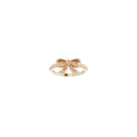 Cute Bow Ring (Rose 14K) front - Popular Jewelry - New York