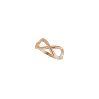 Infinity Ring (Rose 14K) diagonal - Popular Jewelry - New York