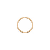 Om Symbol Stackable Ring (Rose 14K) side - Popular Jewelry - New York