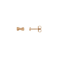 Twisted Bow Tie Earrings (Rose 14K) main - Popular Jewelry - New York