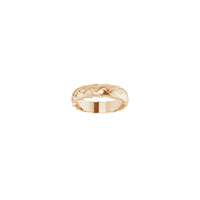 Woven-Design Ring (Rose 14K) front - Popular Jewelry - New York