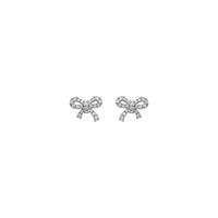 Petite Diamond Knot Earrings (14K) front - Popular Jewelry - New York