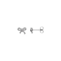 Petite Diamond Knot Earrings (14K) main - Popular Jewelry - New York