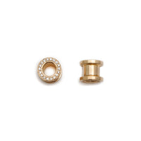Diamond Ear Gauges (14K)
