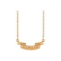 Engravable Achievement Ribbon Necklace