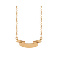 Engravable Achievement Ribbon Necklace