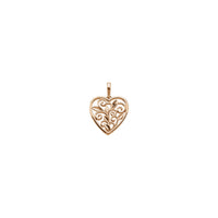 Floral Filigree Heart Pendant
