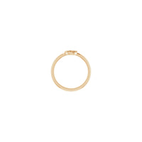 Initial C Ring (Rose 14K) setting - Popular Jewelry - New York