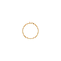 Initial L Ring (Rose 14K) setting - Popular Jewelry - New York