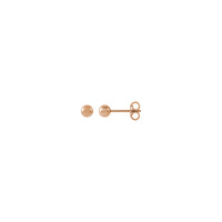Rose Gold Ball Stud Earrings (14K)