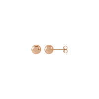 Rose Gold Ball Stud Earrings (14K)