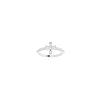 Baguette Diamond Cross Stackable Ring