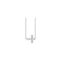 Diamond Sideways Cross Necklace