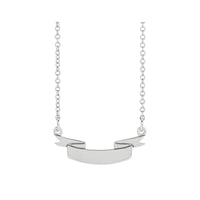 Engravable Achievement Ribbon Necklace