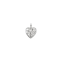 Floral Filigree Heart Pendant